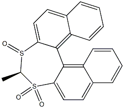 [(R)-4-Methyldinaphtho[2,1-d:1',2'-f][1,3]dithiepin]3,3,5-trioxide Struktur