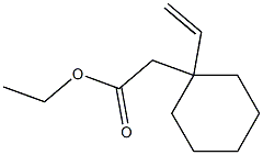 1-Vinylcyclohexaneacetic acid ethyl ester Structure