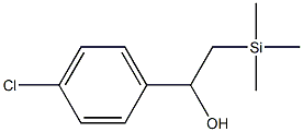 2-(トリメチルシリル)-1-(4-クロロフェニル)エタノール 化学構造式