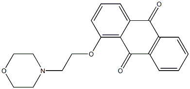 1-(2-Morpholinoethoxy)anthraquinone Structure