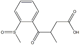 3-Methyl-4-oxo-4-[2-(methylsulfinyl)phenyl]butanoic acid Structure