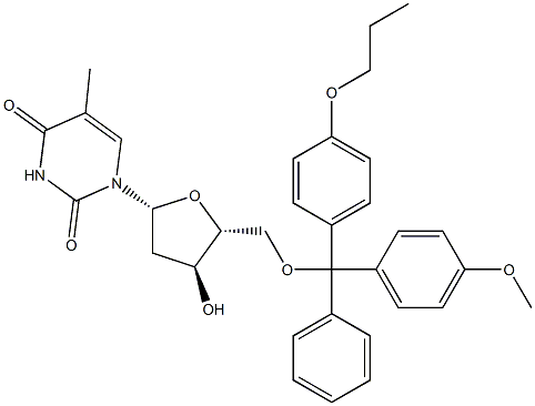 5'-O-[(4-Propoxyphenyl)(4-methoxyphenyl)(phenyl)methyl]thymidine