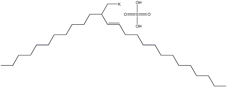 Sulfuric acid 2-undecyl-3-hexadecenyl=potassium ester salt