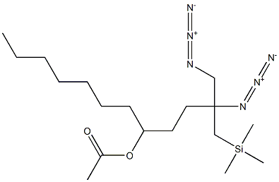 Acetic acid 2-azido-2-(azidomethyl)-1-(trimethylsilyl)dodecan-5-yl ester Struktur