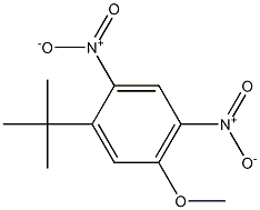1-tert-Butyl-5-methoxy-2,4-dinitrobenzene Struktur