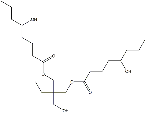Bis(5-hydroxyoctanoic acid)2-ethyl-2-(hydroxymethyl)-1,3-propanediyl ester Structure