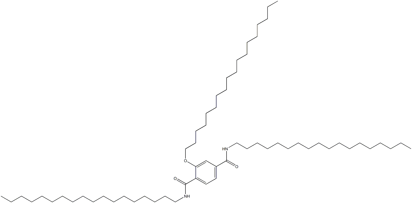 2-(Octadecyloxy)-N,N'-dioctadecylterephthalamide Struktur