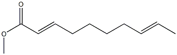 2,8-Decadienoic acid methyl ester Structure