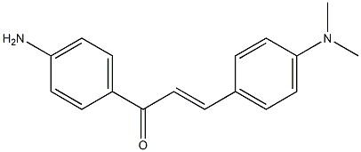 (E)-4'-Amino-4-dimethylaminochalcone Struktur