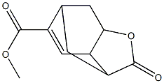 1,3,3a,4,5,7a-Hexahydro-1,5-methano-3-oxoisobenzofuran-6-carboxylic acid methyl ester Struktur