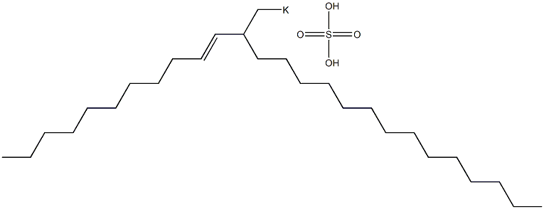 Sulfuric acid 2-(1-undecenyl)hexadecyl=potassium ester salt