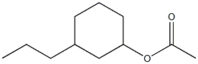 Acetic acid 3-propylcyclohexyl ester Structure