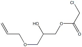 クロロ酢酸3-アリルオキシ-2-ヒドロキシプロピル 化学構造式