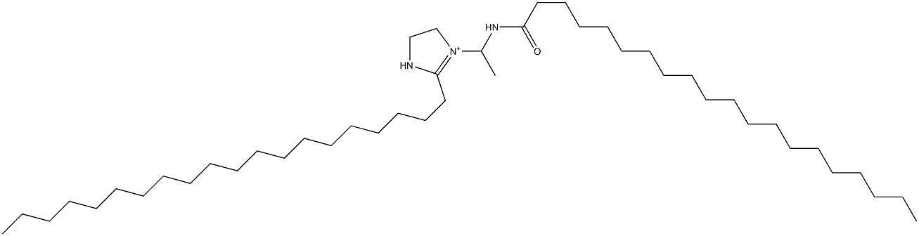 1-[1-(Icosanoylamino)ethyl]-2-icosyl-1-imidazoline-1-ium Struktur