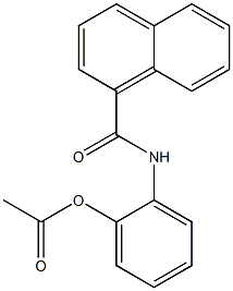 Acetic acid 2-(1-naphthoylamino)phenyl ester Structure