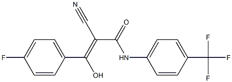  2-Cyano-3-hydroxy-3-[4-fluorophenyl]-N-[4-trifluoromethylphenyl]acrylamide