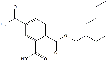 1,2,4-Benzenetricarboxylic acid dihydrogen 1-(2-ethylhexyl) ester 结构式