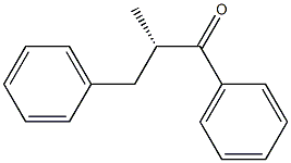 [S,(+)]-α-メチル-β-フェニルプロピオフェノン 化学構造式