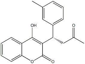 4-Hydroxy-3-[(1S)-3-oxo-1-(3-methylphenyl)butyl]-2H-1-benzopyran-2-one