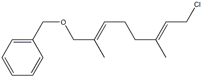 [(2E,6E)-8-Benzyloxy-3,7-dimethyl-2,6-octadienyl] chloride Structure