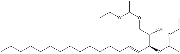 (2S,3S)-1,3-Bis(1-ethoxyethoxy)-4-octadecen-2-ol Structure