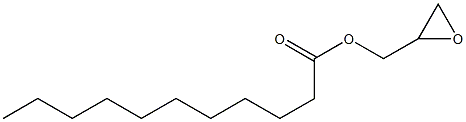 Undecanoic acid oxiranylmethyl ester Struktur
