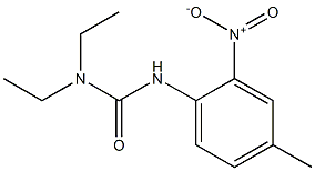 1-(4-メチル-2-ニトロフェニル)-3,3-ジエチル尿素 化学構造式