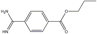 p-Amidinobenzoic acid propyl ester Struktur
