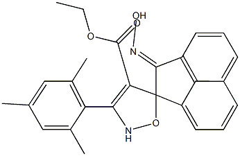 2-ヒドロキシイミノ-3'-(2,4,6-トリメチルフェニル)スピロ[アセナフチレン-1(2H),5'(4'H)-イソオキサゾール]-4'-カルボン酸エチル 化学構造式