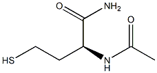 (S)-2-(Acetylamino)-4-mercaptobutanamide Structure