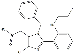 1-Benzyl-4-chloro-2-(2-butylaminophenyl)-1H-imidazole-5-acetic acid