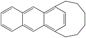1,4-ヘキサノアントラセン 化学構造式