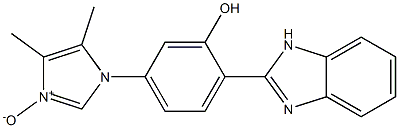 1-[4-(1H-Benzimidazol-2-yl)-3-hydroxyphenyl]-4,5-dimethyl-1H-imidazole 3-oxide 结构式