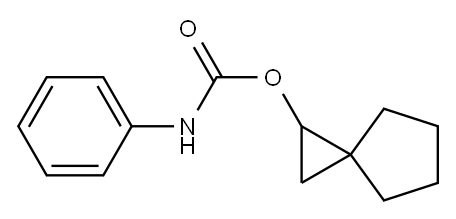 カルバニル酸スピロ[2.4]ヘプタン-2-イル 化学構造式