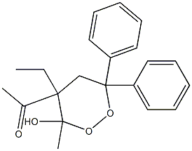 6,6-Diphenyl-4-acetyl-3-methyl-4-ethyl-1,2-dioxan-3-ol
