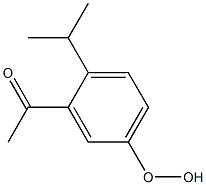 3-Acetyl-4-isopropylphenyl hydroperoxide Structure