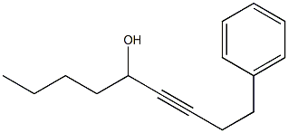 1-Butyl-5-phenyl-2-pentyn-1-ol Struktur