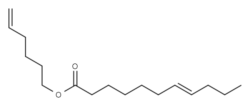 7-ウンデセン酸5-ヘキセニル 化学構造式