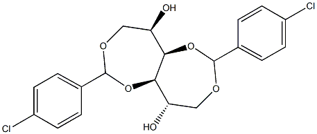 1-O,4-O:3-O,6-O-Bis(4-chlorobenzylidene)-D-glucitol Structure