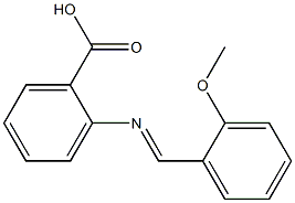 2-(2-Methoxybenzylideneamino)benzoic acid Structure
