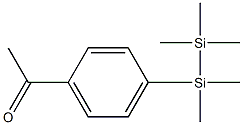 4'-(Pentamethyldisilanyl)acetophenone Structure
