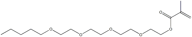 Methacrylic acid 2-[2-[2-(2-pentyloxyethoxy)ethoxy]ethoxy]ethyl ester,,结构式