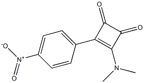 4-(4-Nitrophenyl)-3-dimethylamino-3-cyclobutene-1,2-dione,,结构式