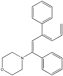 (1E)-1-Morpholino-1,3-diphenyl-1,3,5-hexatriene Structure