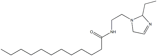 1-(2-ラウロイルアミノエチル)-2-エチル-3-イミダゾリン 化学構造式