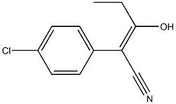 2-(p-Chlorophenyl)-3-hydroxy-2-pentenenitrile Structure