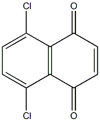5,8-ジクロロ-1,4-ナフトキノン 化学構造式