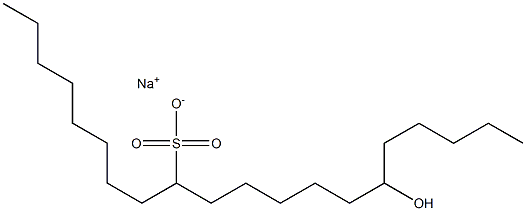 15-Hydroxyicosane-9-sulfonic acid sodium salt