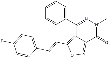 3-[2-(4-Fluorophenyl)vinyl]-6-methyl-4-phenylisoxazolo[3,4-d]pyridazin-7(6H)-one