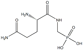 [(L-Glutaminylamino)methyl]phosphonic acid Struktur
